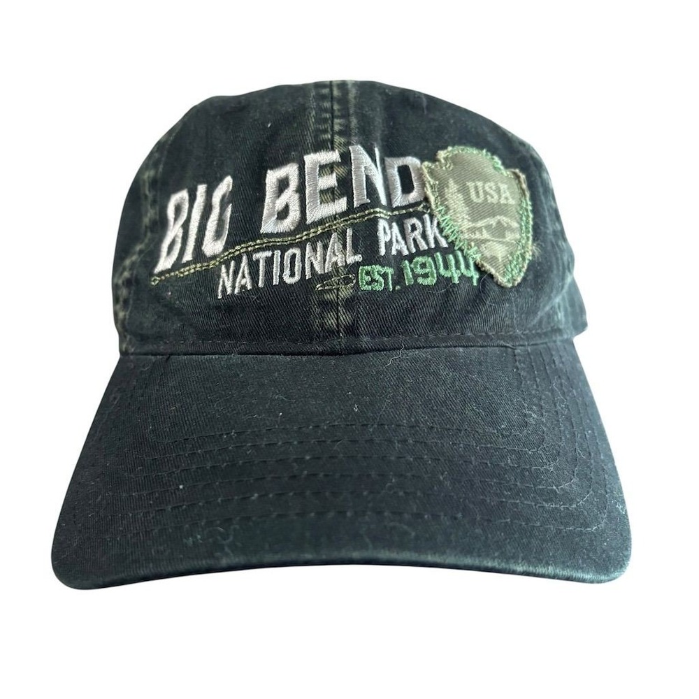 Big Bend National Park Embroidered Black Baseball Cap Unisex Adjustable